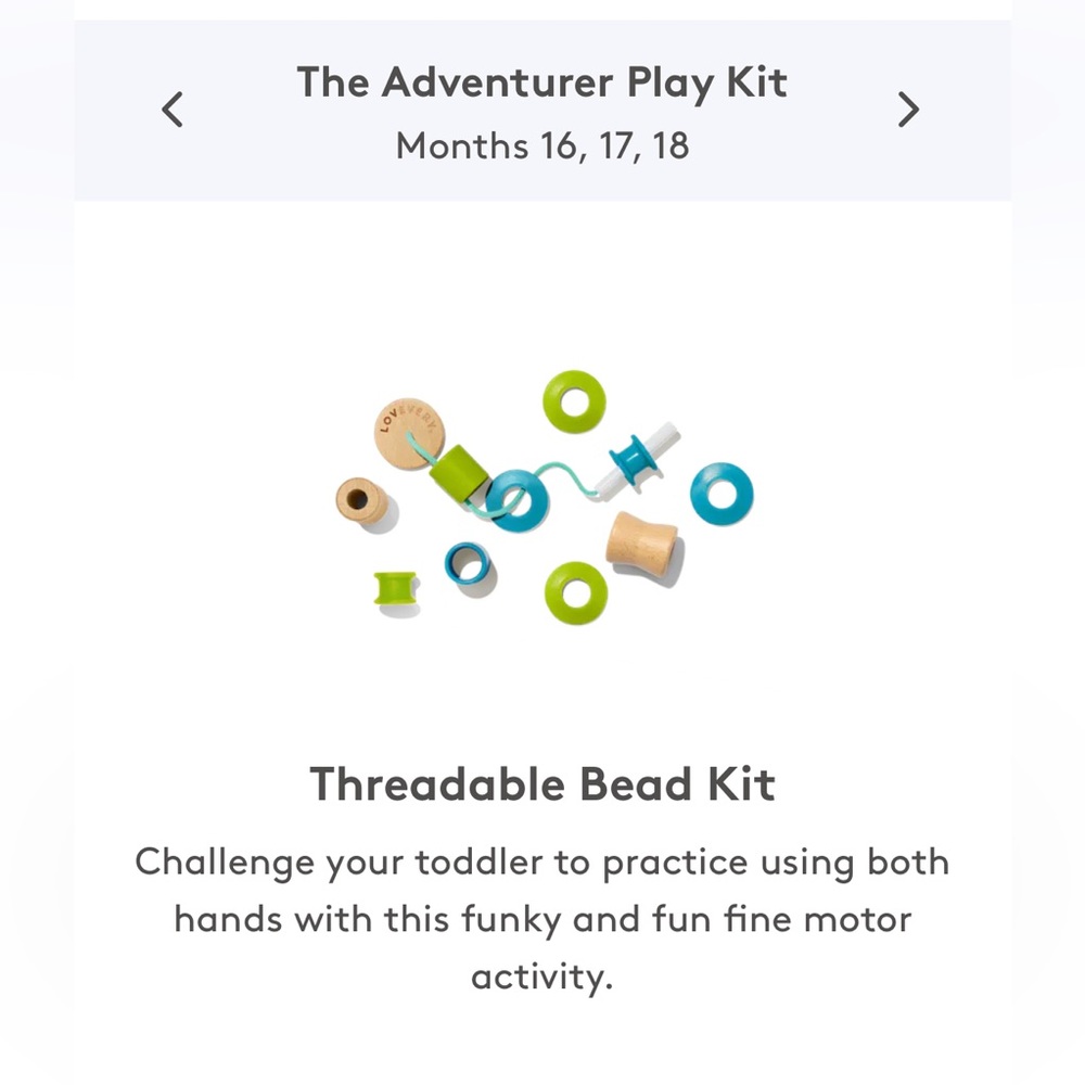 Lovevery Threadable Bead Kit (Missing pieces)